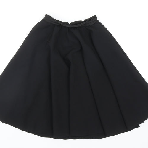 Brigitta Womens Black Polyester Flare Skirt Size 23 in