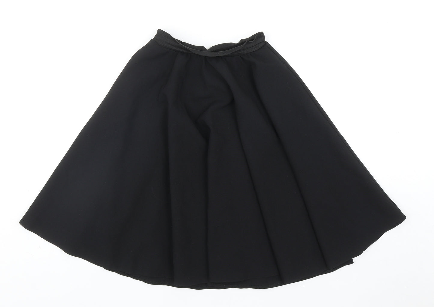 Brigitta Womens Black Polyester Flare Skirt Size 23 in
