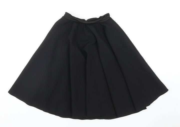 Brigitta Womens Black Polyester Flare Skirt Size 23 in