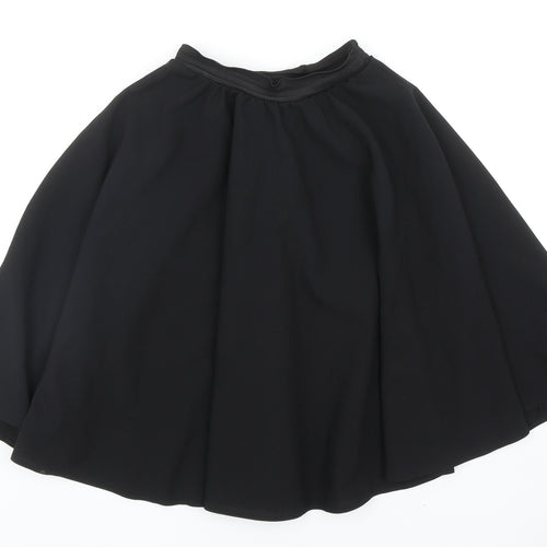 Brigitta Womens Black Polyester Flare Skirt Size 23 in