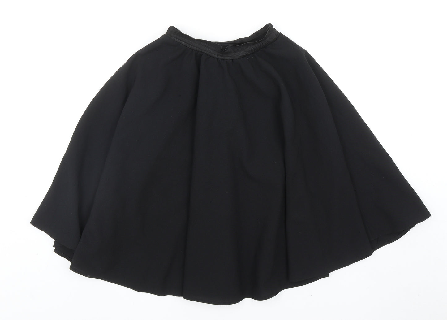 Brigitta Womens Black Polyester Flare Skirt Size 23 in
