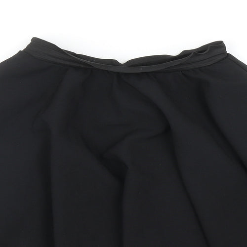 Brigitta Womens Black Polyester Flare Skirt Size 23 in