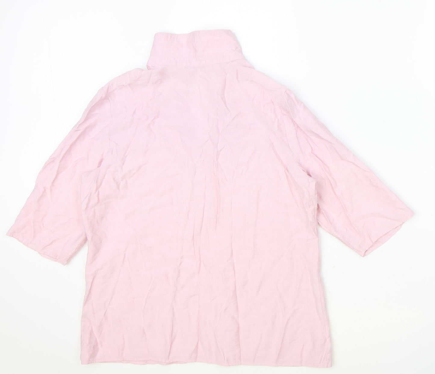 TU Woman Womens Pink Viscose Basic Blouse Size 12 Collared
