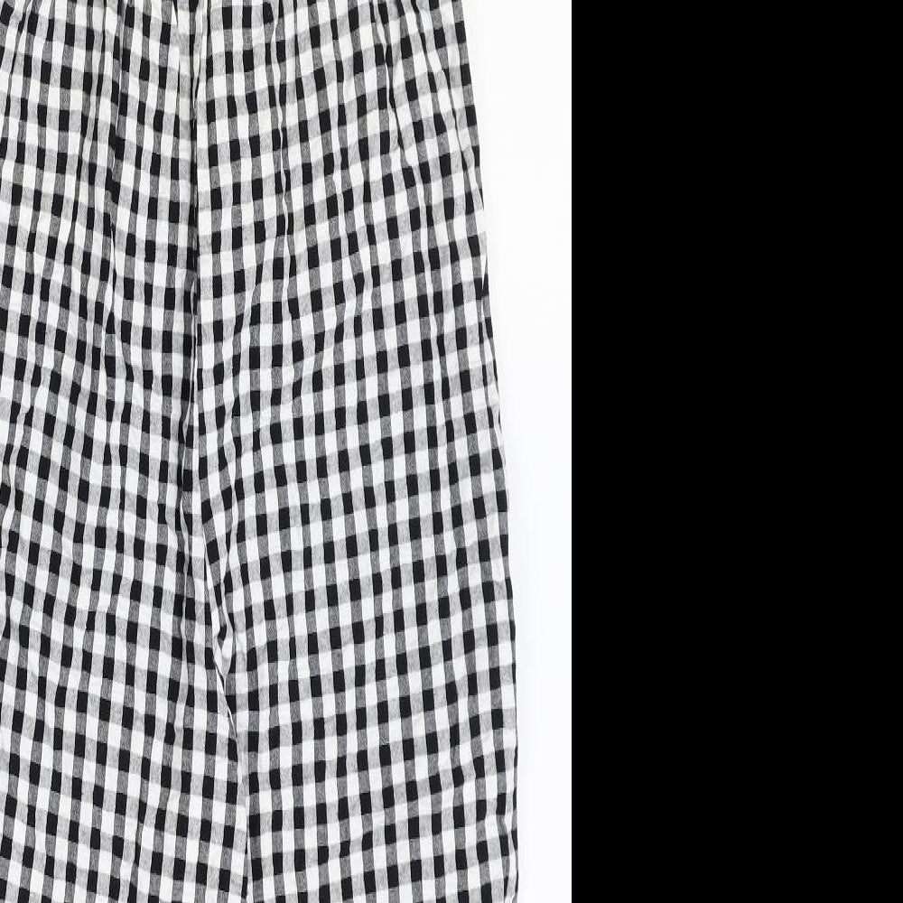 Primark Girls Black Check Polyester Jumpsuit One-Piece Size 10-11 Years Pullover
