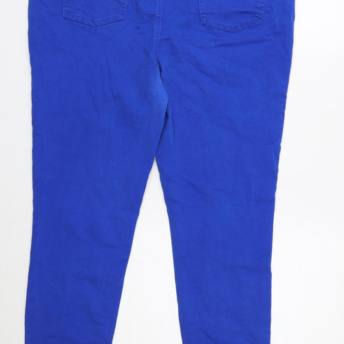 TU Womens Blue Cotton Skinny Jeans Size 2XS Regular Button