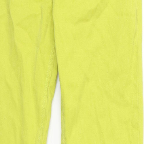 River Island Womens Green Cotton Skinny Jeans Size 12 Regular Zip