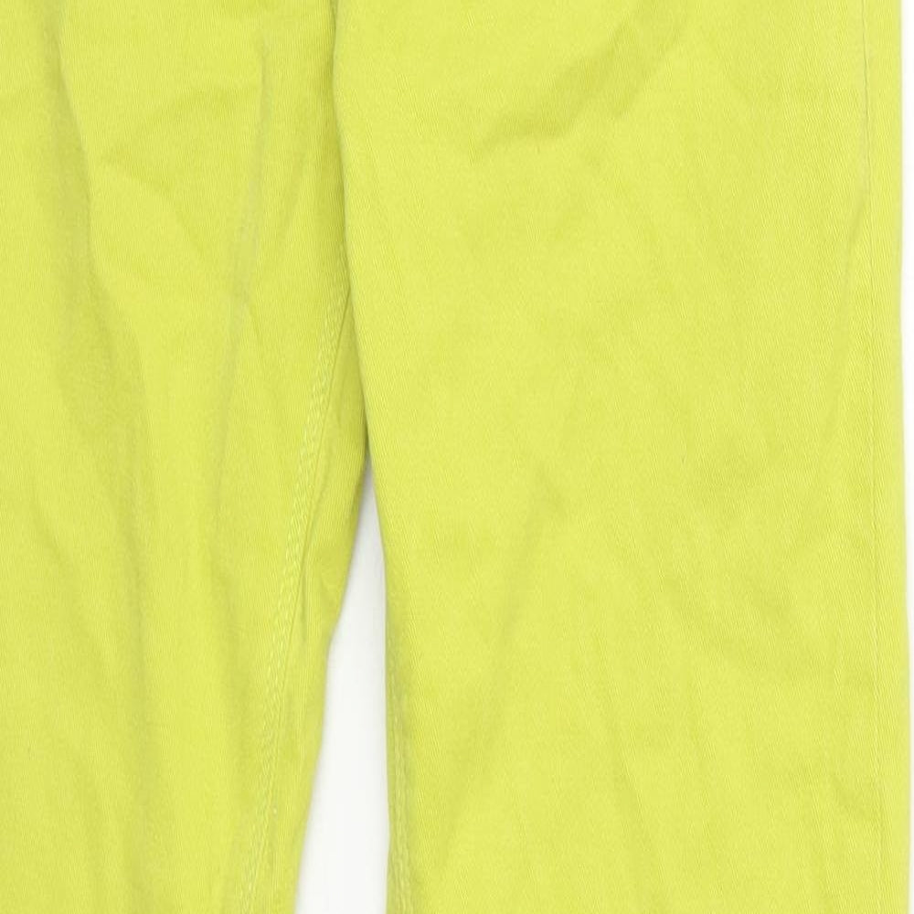 River Island Womens Green Cotton Skinny Jeans Size 12 Regular Zip