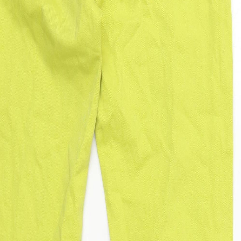 River Island Womens Green Cotton Skinny Jeans Size 12 Regular Zip