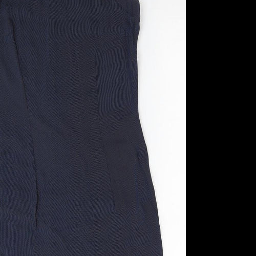 Kaliko Womens Blue Animal Print Polyester Pencil Dress Size 14 Scoop Neck Zip