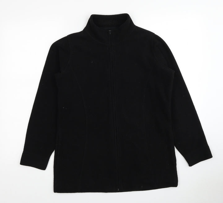 EWM Womens Black Jacket Size 10 Zip