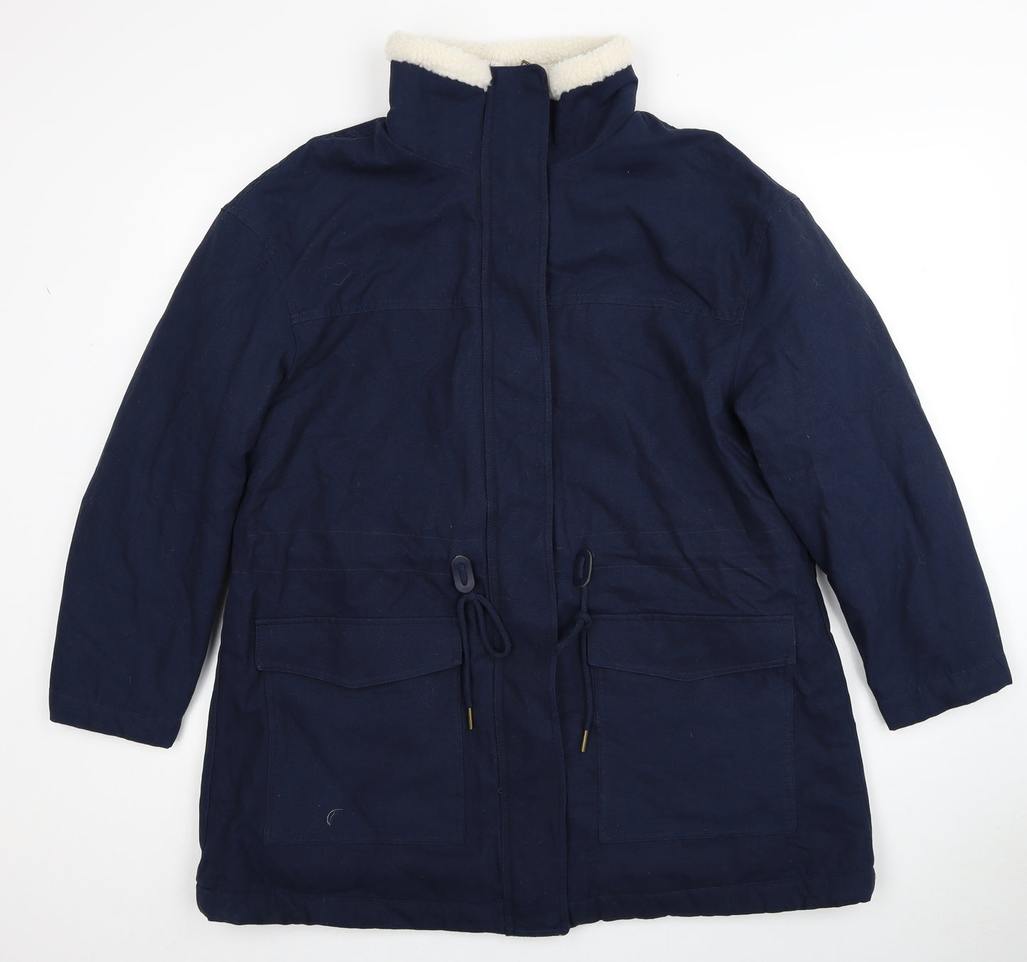 Per Una Womens Blue Jacket Size 16 Zip
