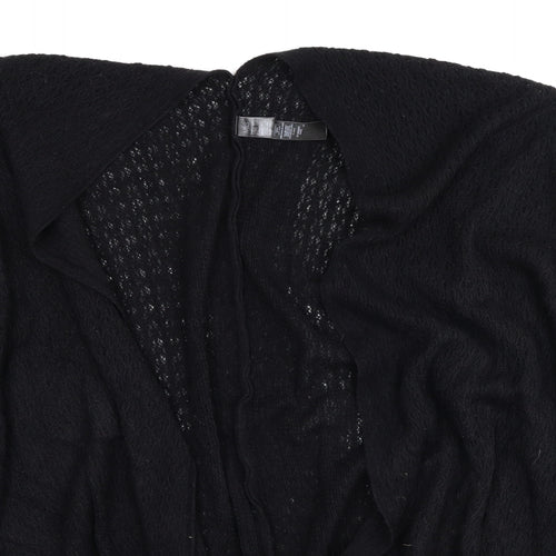Marks and Spencer Womens Black V-Neck Acrylic Wrap Jumper One Size