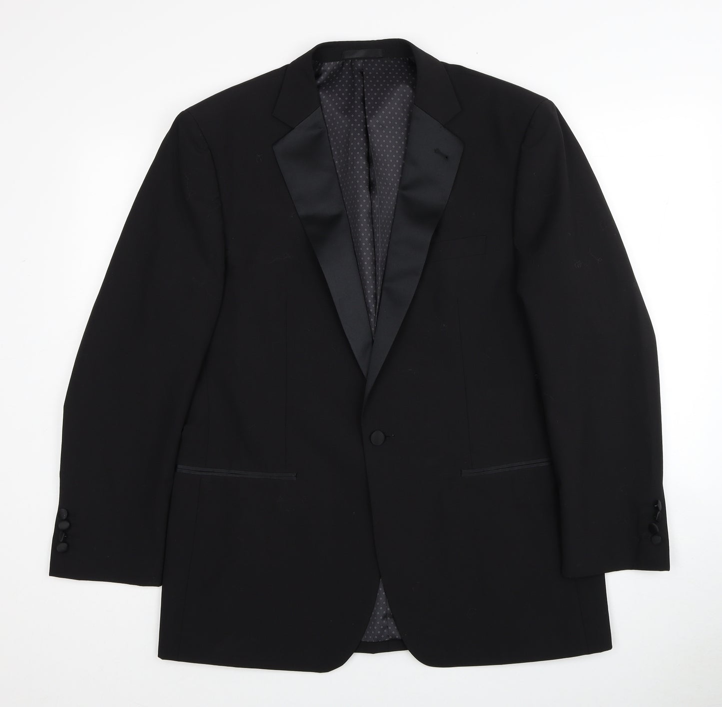1860 Limited Edition Mens Black Wool Jacket Blazer Size 40