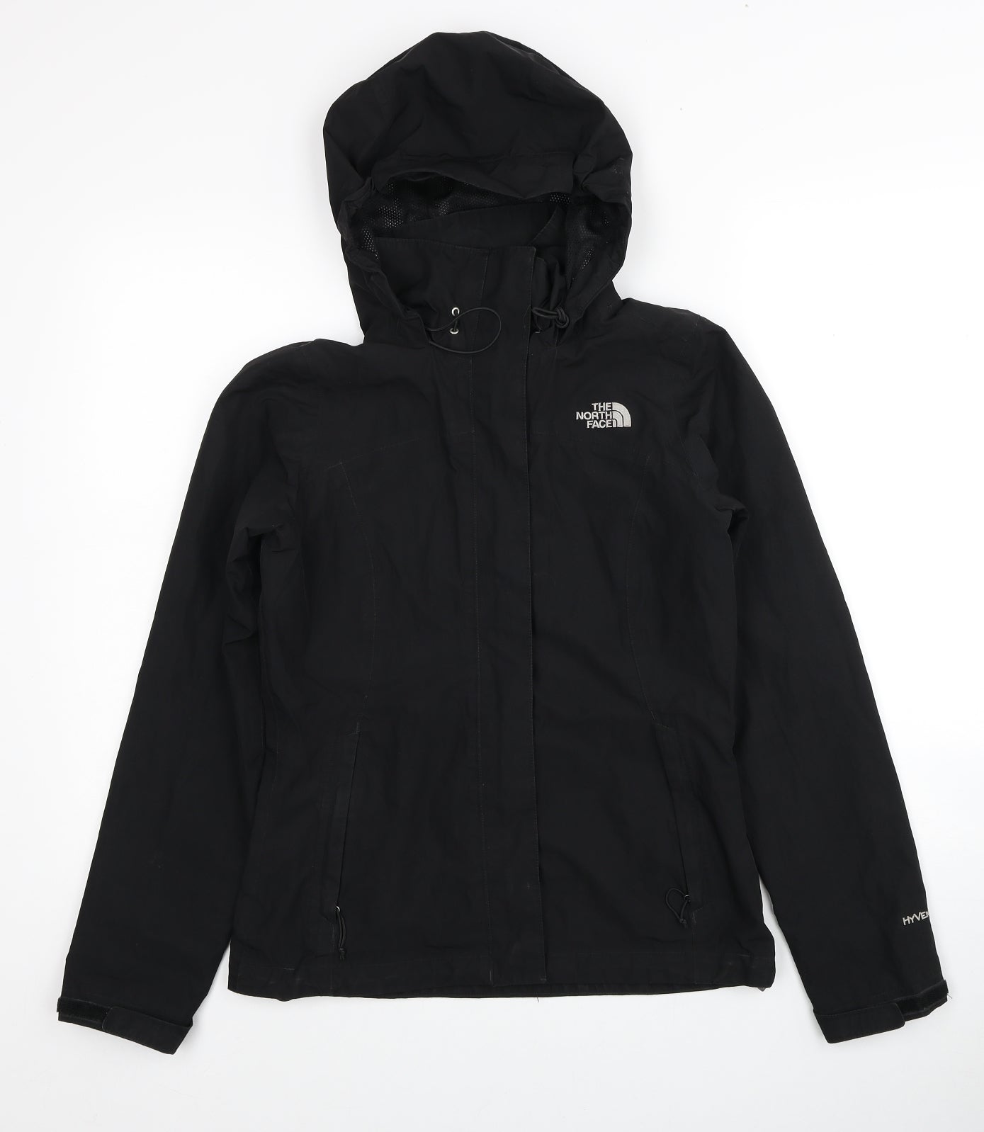 The North Face Womens Black Windbreaker Jacket Size XS Zip
