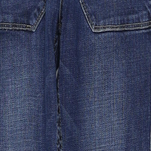 1.2.3 Womens Blue Cotton Skinny Jeans Size 10 Regular Zip