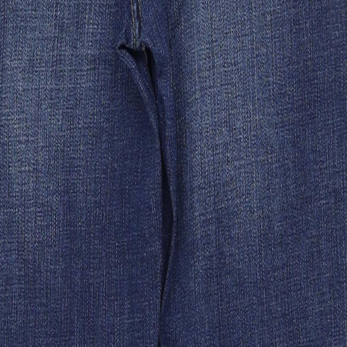 1.2.3 Womens Blue Cotton Skinny Jeans Size 10 Regular Zip