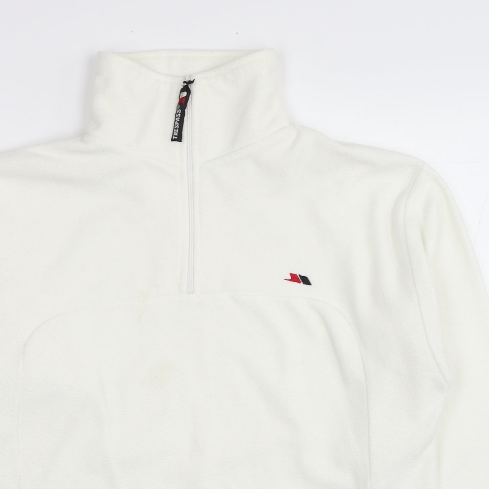 Trespass Womens White Polyester Pullover Sweatshirt Size L Pullover