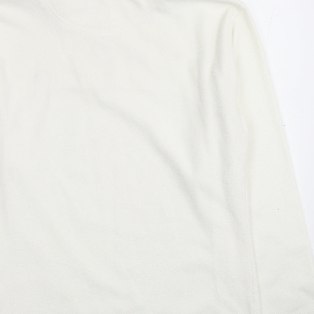 Trespass Womens White Polyester Pullover Sweatshirt Size L Pullover