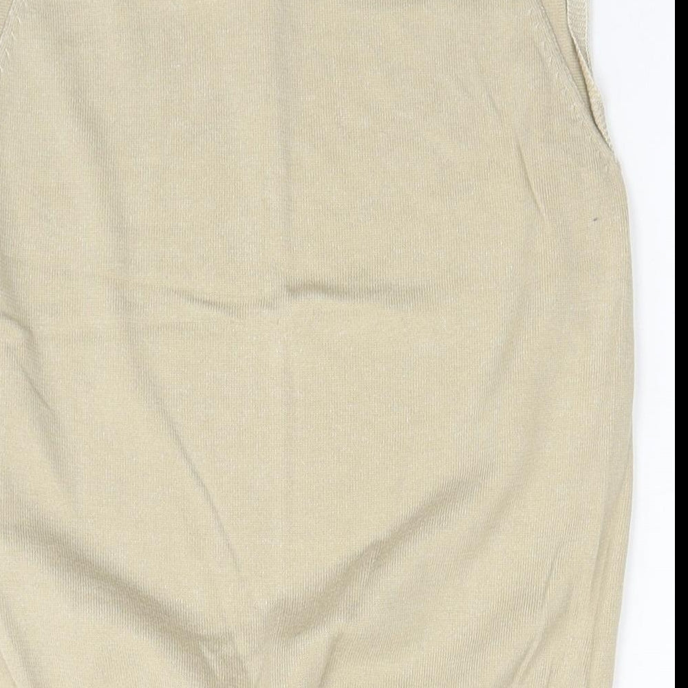 Gap Womens Beige Round Neck Cotton Pullover Jumper Size M