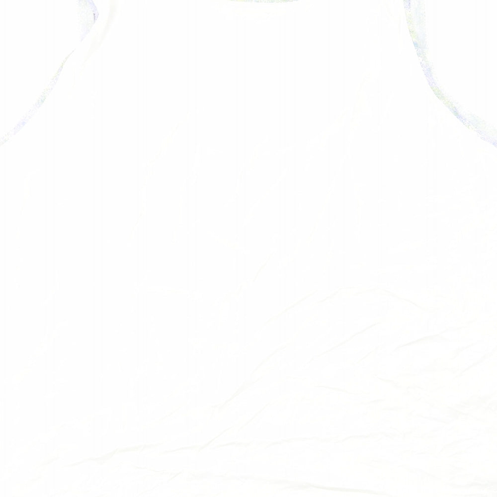 Marks and Spencer Womens Multicoloured Geometric Polyester Basic Tank Size 24 Scoop Neck