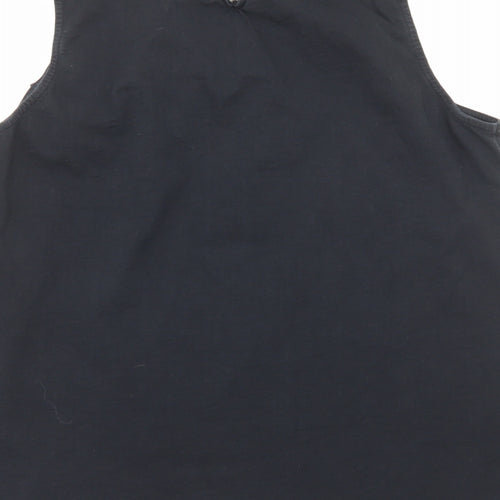 George Womens Black Viscose Basic Tank Size 16 Scoop Neck - Lace Detail