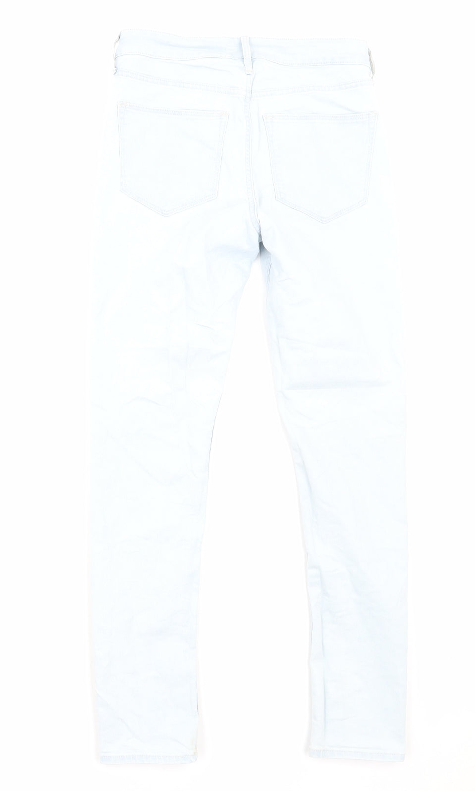 H&M Womens Blue Cotton Skinny Jeans Size 8 Regular Zip