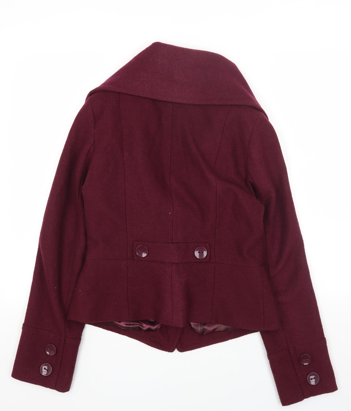 Topshop Womens Purple Jacket Size 14 Button
