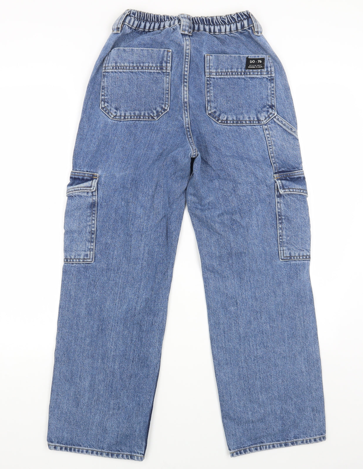 BDG Womens Blue Cotton Straight Jeans Size 26 L30 in Regular Button