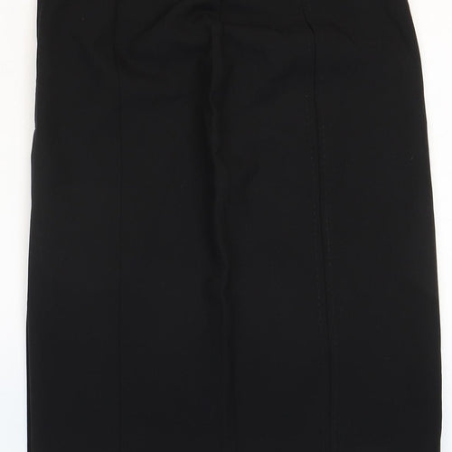 George Womens Black Polyester Straight & Pencil Skirt Size 10 Zip