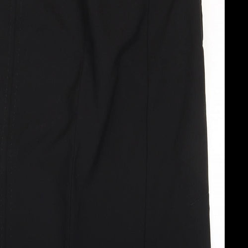 George Womens Black Polyester Straight & Pencil Skirt Size 10 Zip