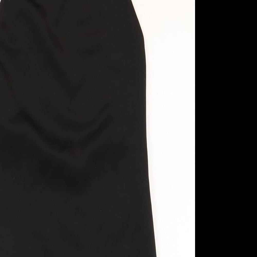 Missguided Womens Black Polyester Mini Size 8 Halter