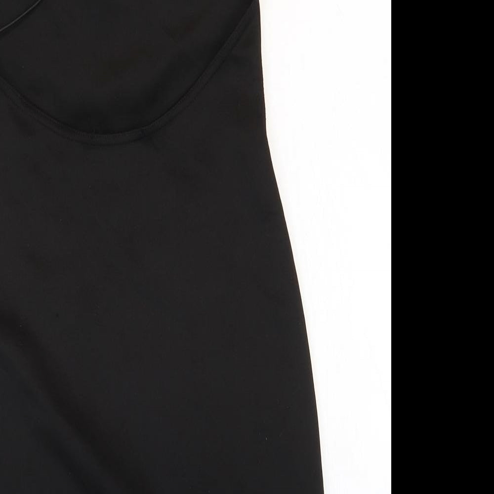 Missguided Womens Black Polyester Mini Size 8 Halter