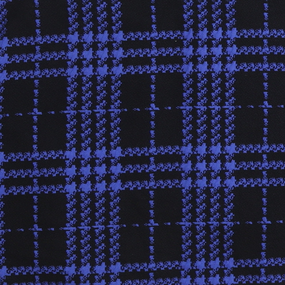 Marks and Spencer Womens Blue Plaid Jacket Size 14