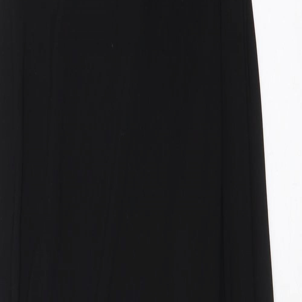 The LBD Collection Womens Black Polyester Maxi One Size V-Neck Zip