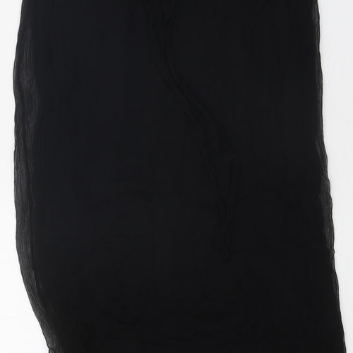 Great Plains Womens Black Viscose Tank Dress Size L Boat Neck Pullover