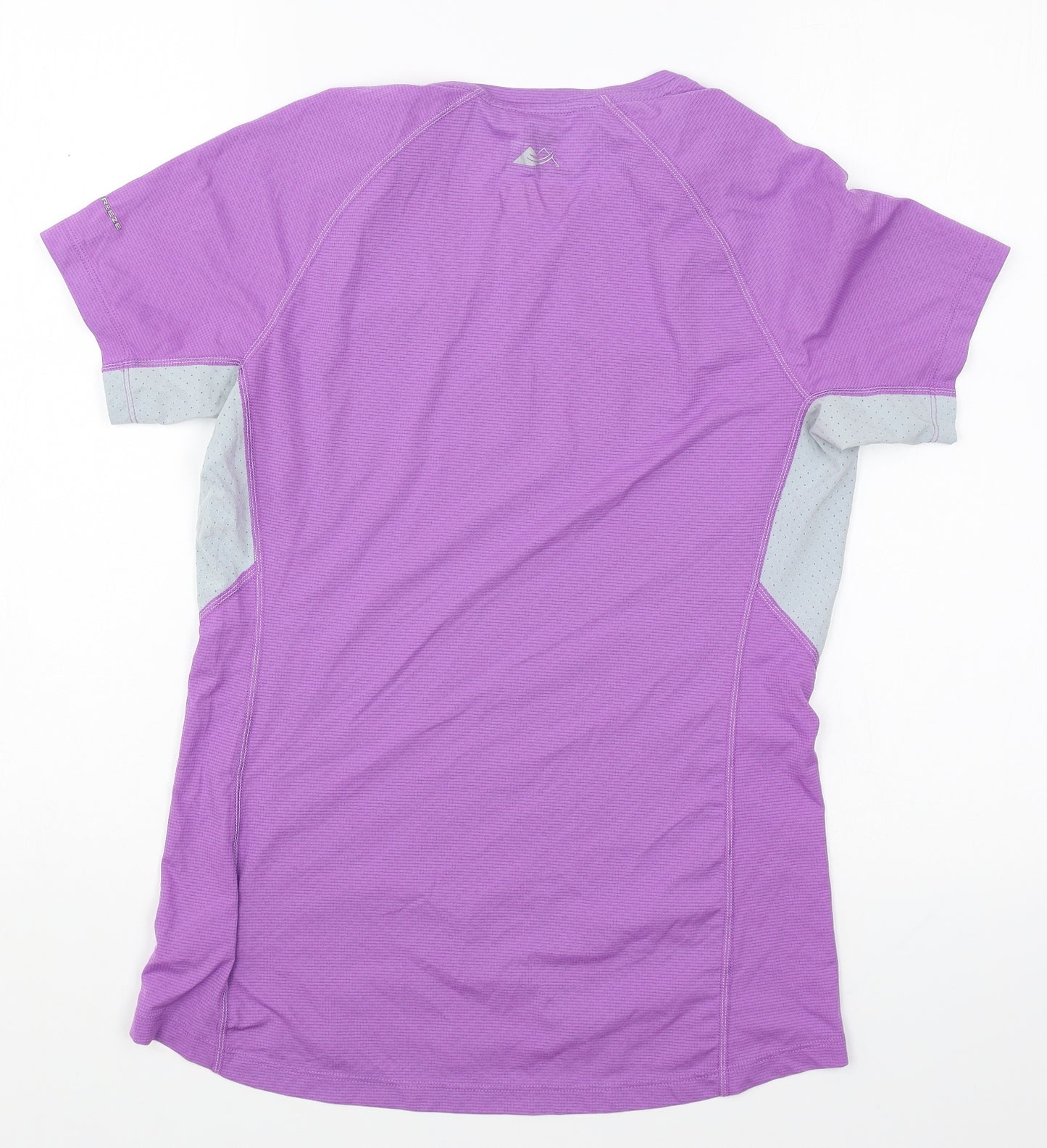 Columbia Womens Purple Polyester Basic T-Shirt Size M Round Neck Pullover