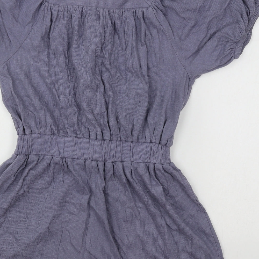 NEXT Girls Blue Cotton Playsuit One-Piece Size 9 Years Button
