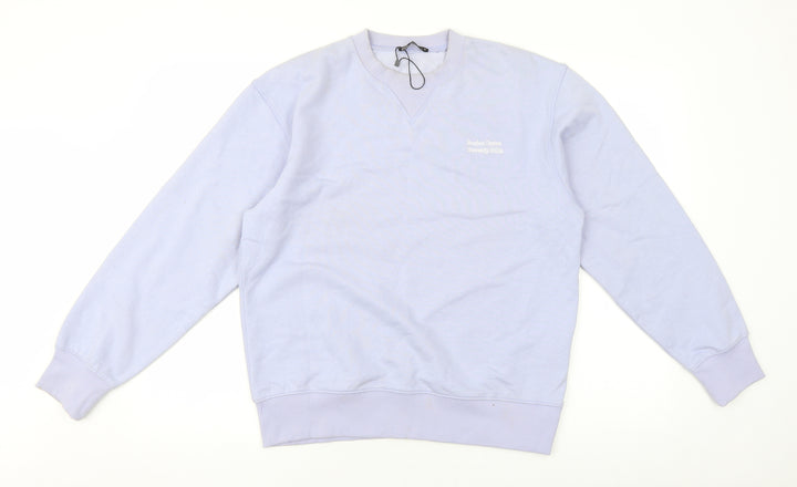 Zara Womens Purple Cotton Pullover Sweatshirt Size S Pullover - Rodeo Drive Beverly Hills