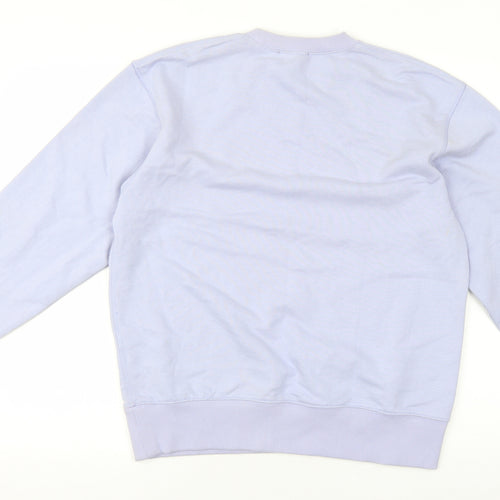 Zara Womens Purple Cotton Pullover Sweatshirt Size S Pullover - Rodeo Drive Beverly Hills