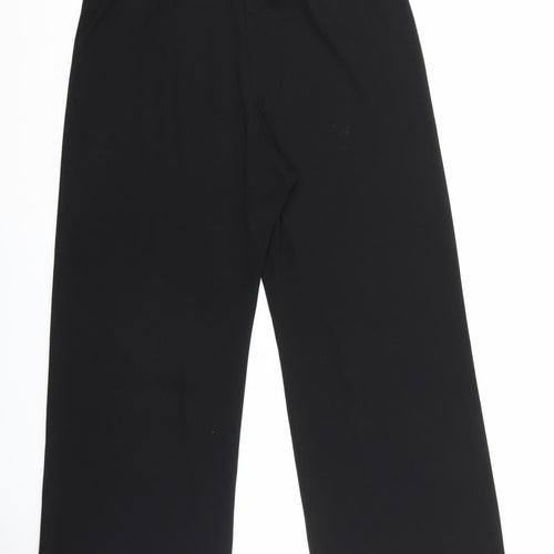 Berkertex Womens Black Polyester Capri Trousers Size 14 L27 in Relaxed