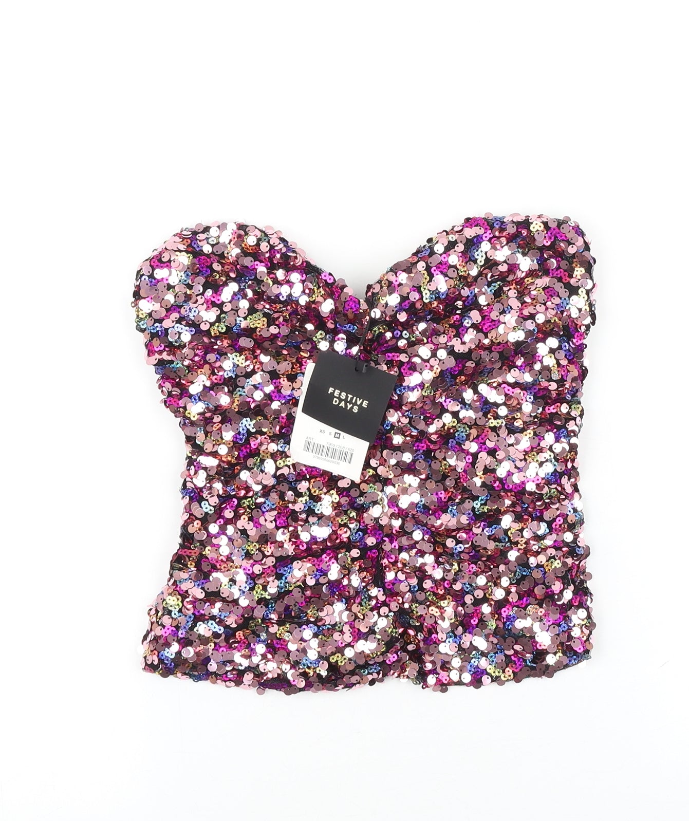 Zara Womens Multicoloured Polyester Basic Tank Size M Sweetheart
