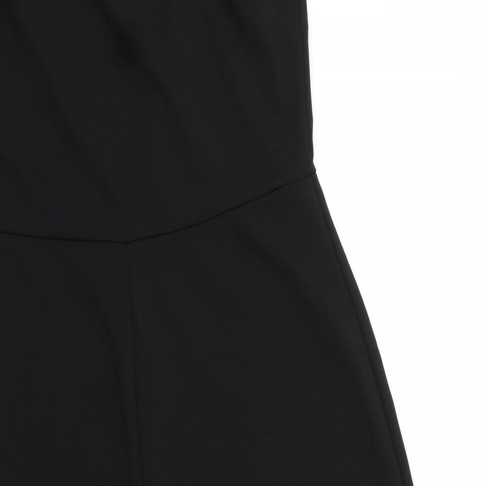 Envy Womens Black Polyester Jumpsuit One-Piece Size 14 L20 in Pullover