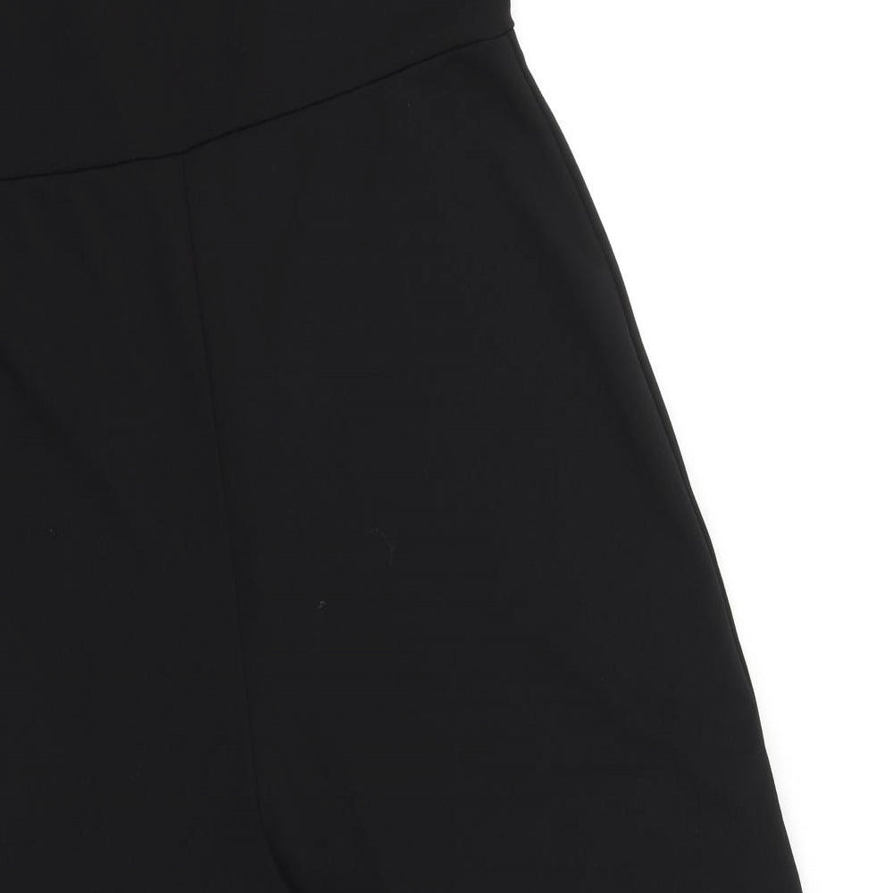 Envy Womens Black Polyester Jumpsuit One-Piece Size 14 L20 in Pullover