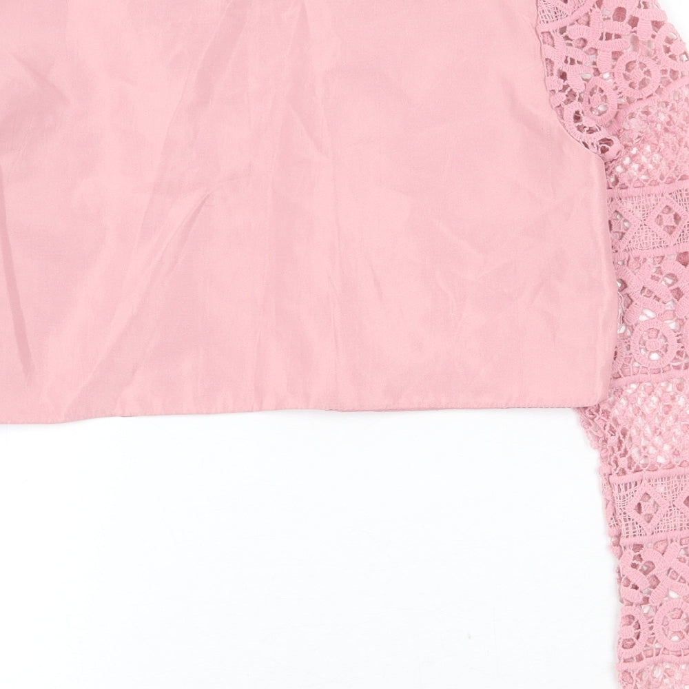Fiona & Co Womens Pink Jacket Size 14 - Lace Detail