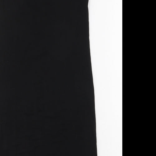 Moraj Collection Womens Black Cotton T-Shirt Dress Size S Round Neck Pullover