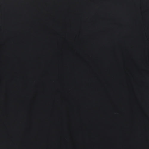 GG Womens Black Viscose Basic T-Shirt Size M V-Neck