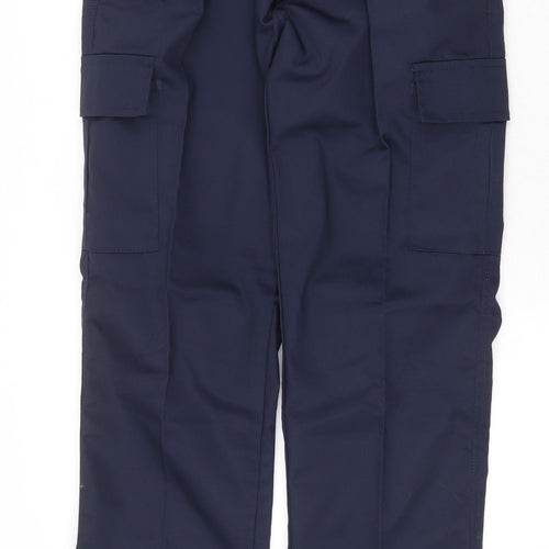 Uneek Womens Blue Polyester Carpenter Trousers Size 8 Regular Zip