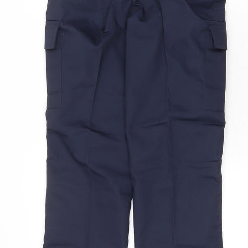 Uneek Womens Blue Polyester Carpenter Trousers Size 8 Regular Zip