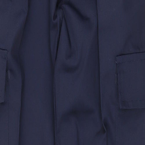 Uneek Womens Blue Polyester Carpenter Trousers Size 8 Regular Zip