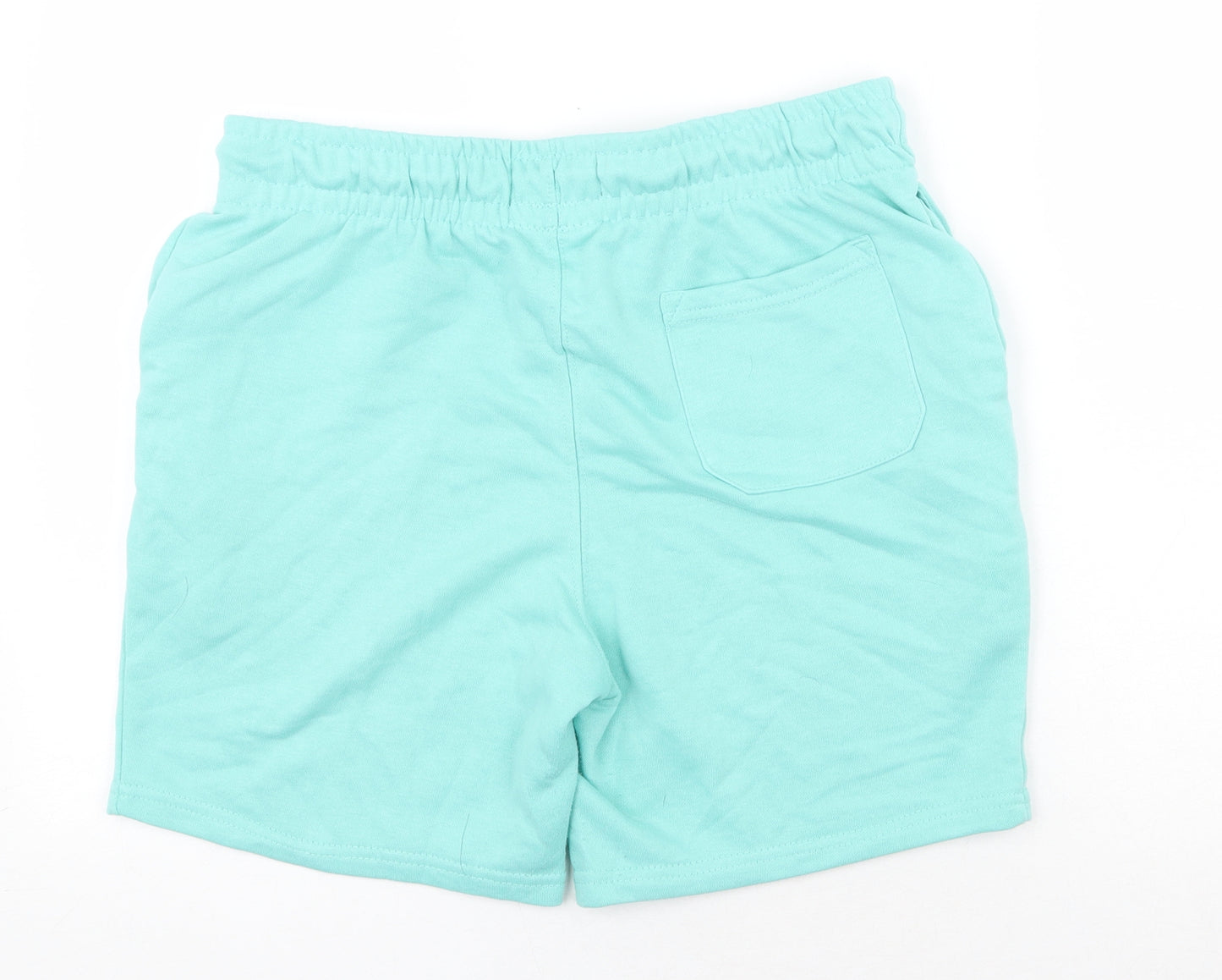 Primark Mens Green Polyester Sweat Shorts Size M Regular Drawstring